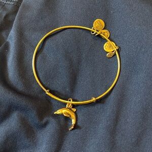Alex and Ani Dolphin Gold Bracelet